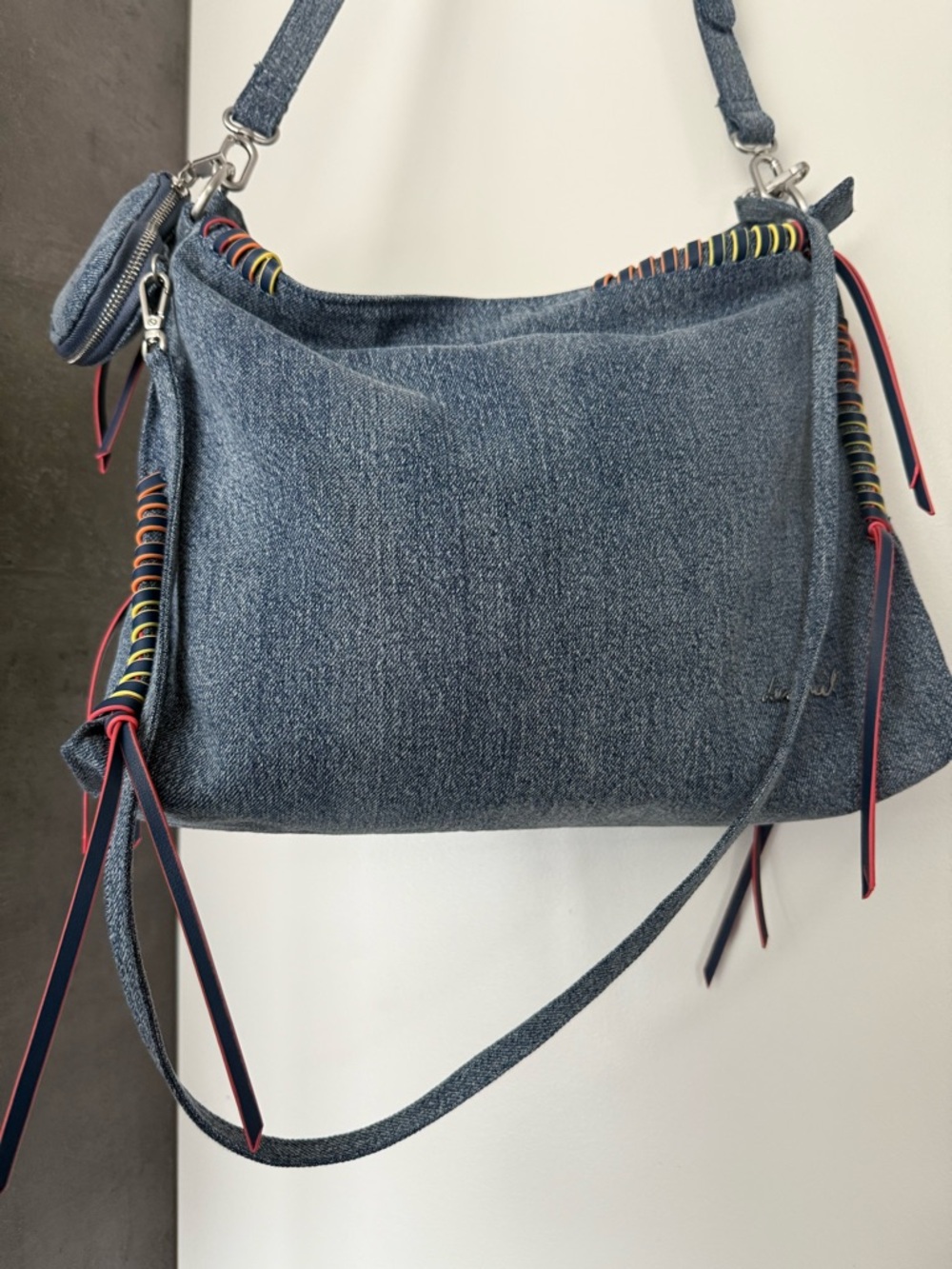 NWT Desigual Blue Denim Shoulder Bag and Heart Coin Pouch 2026 collection 🌱 - Picture 16 of 16